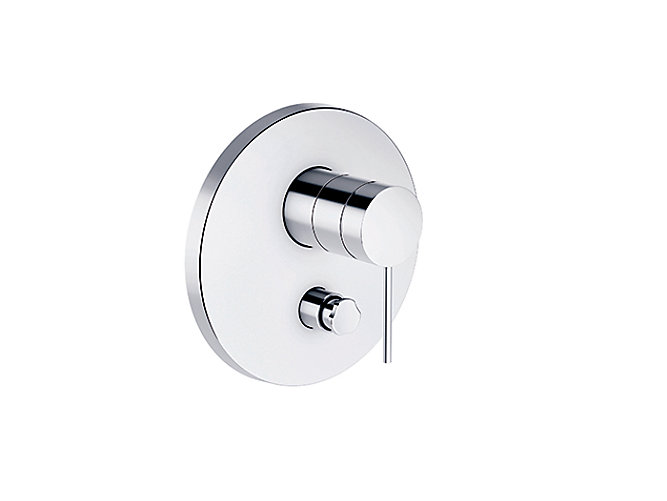 Kohler - Components  40mm Recessed Bath And Shower Trim (pin Handle) In Polished Chrome